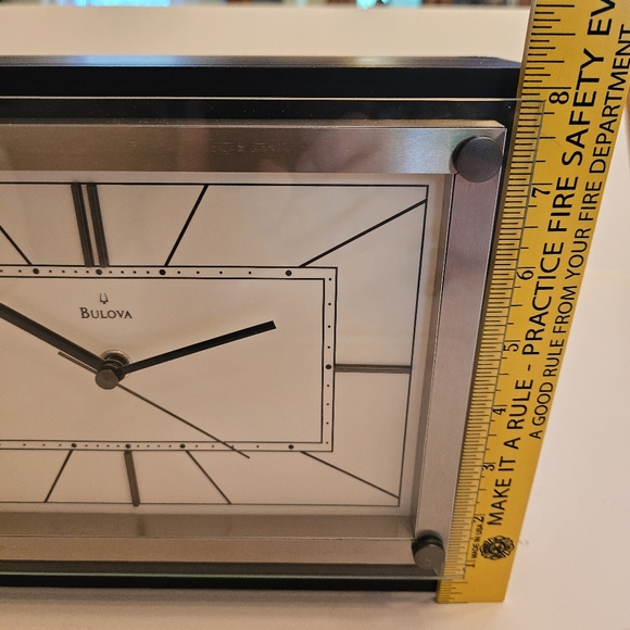 BULOVA Mantle Clock, analog wood espresso brown satin finish - Picture 17 of 17